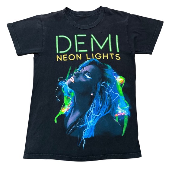 Demi Lovato Other - Demi Lovato Neon Lights Tour 2014 T-Shirt Indie Sleaze rave Archive